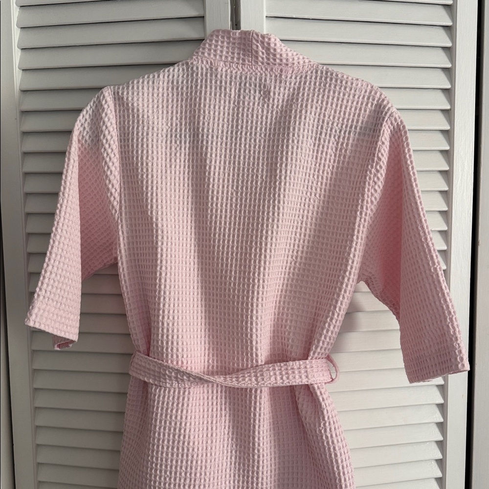 Softies Paddi Murphy Soft Pink Cotton Waffle Robe Small - Picture 7 of 8
